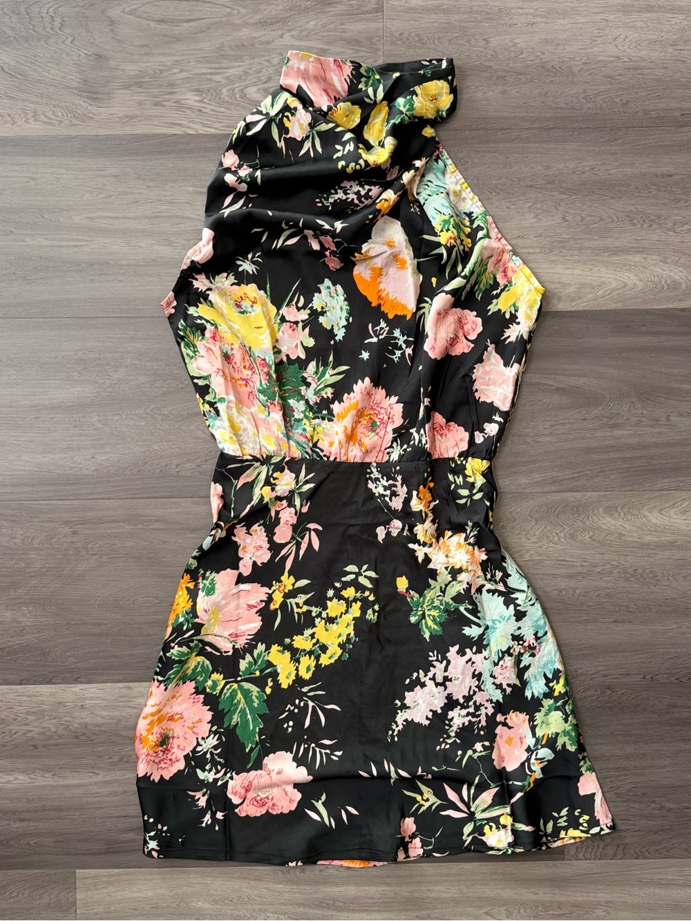 Petal and Pup Annabelle Floral Halter Mini Dress XS NWT